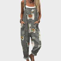Bequeme Bedruckte Latzhose