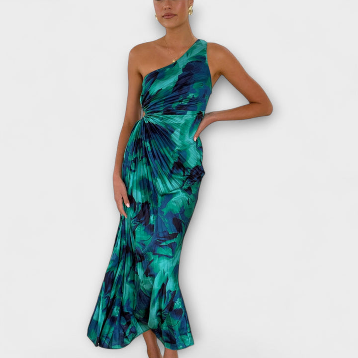 Sienna - Elegantne Maxi Obleke z Izrezom