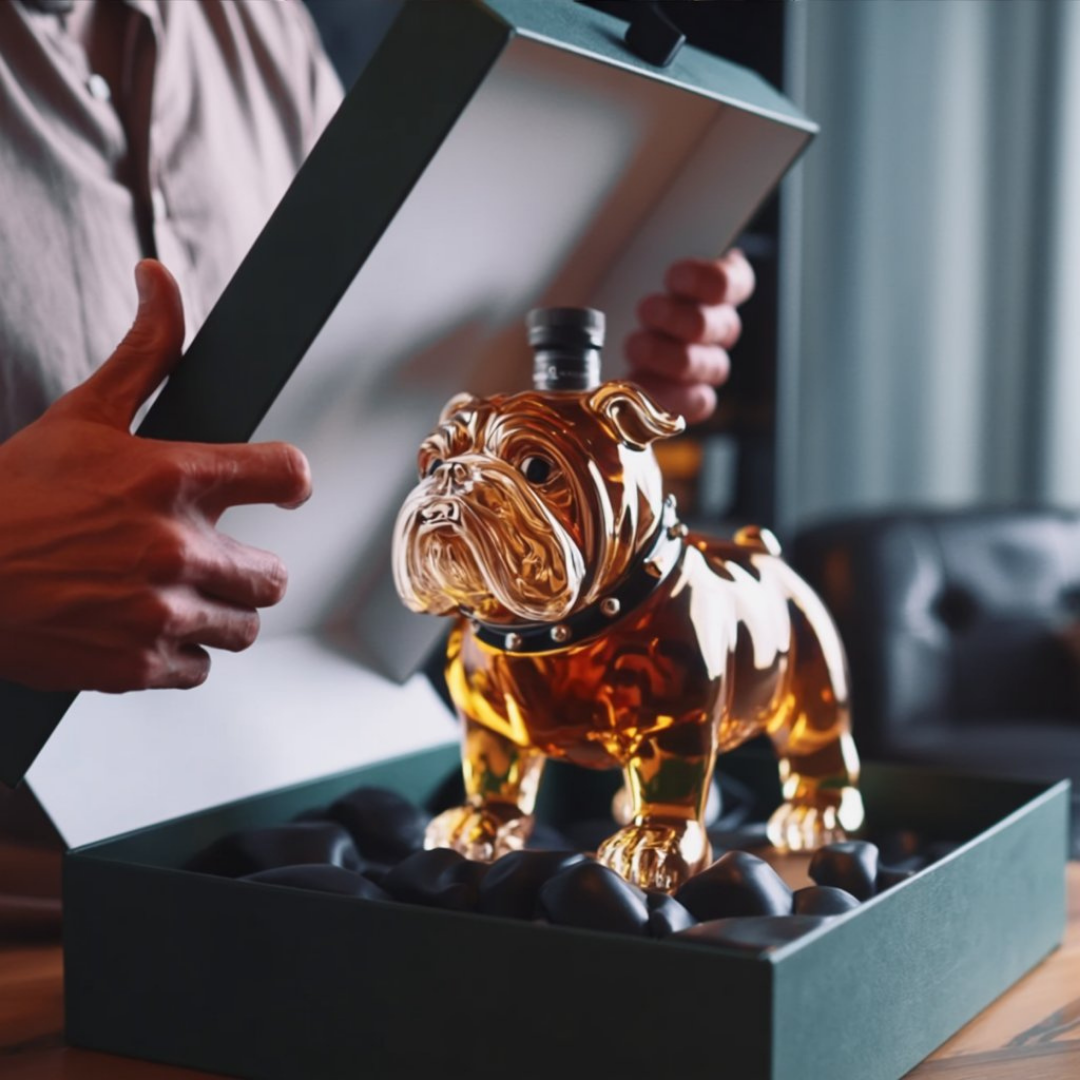 Whisky steklenica - Bulldog Edicija