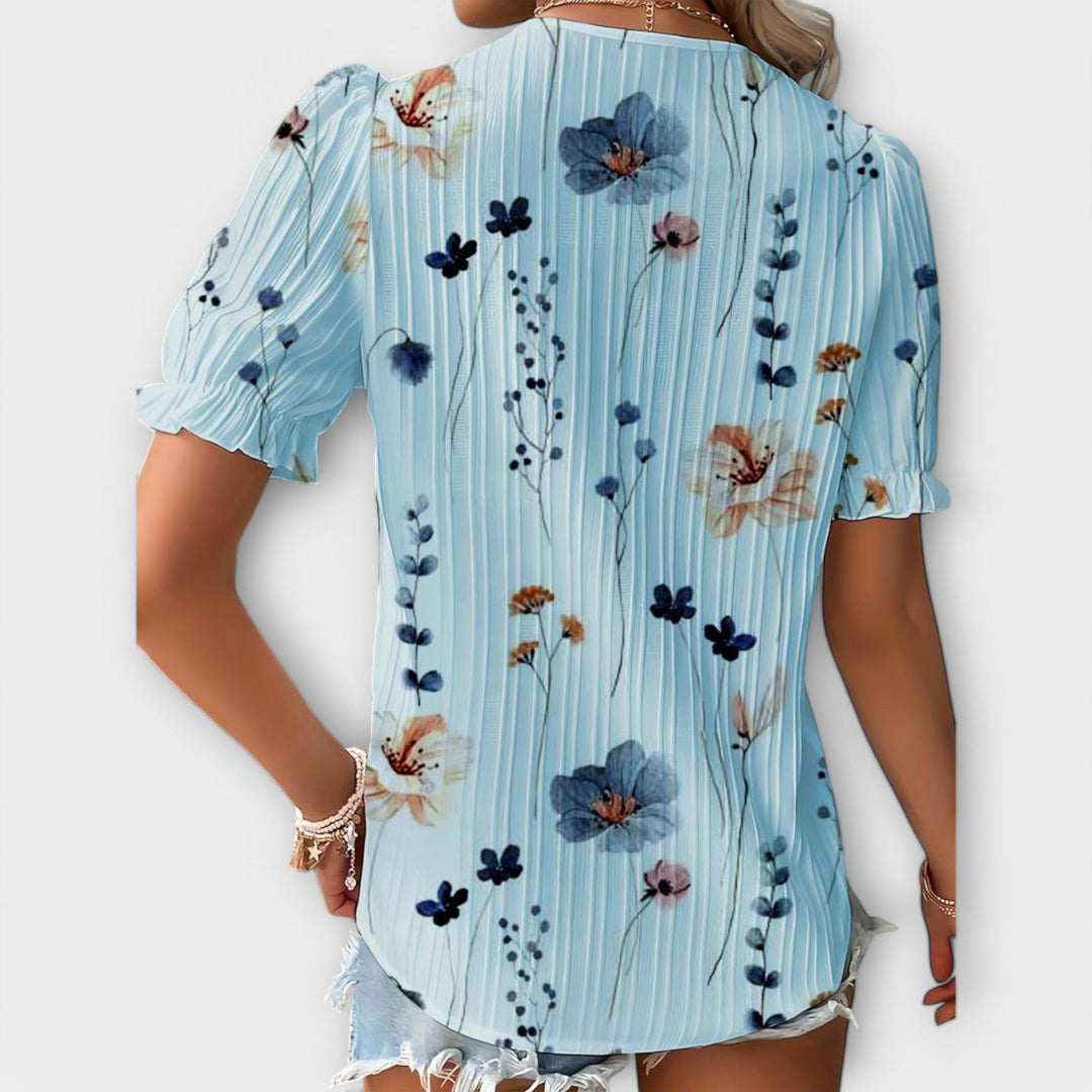 Emily - Modna bluza z V-izrezom