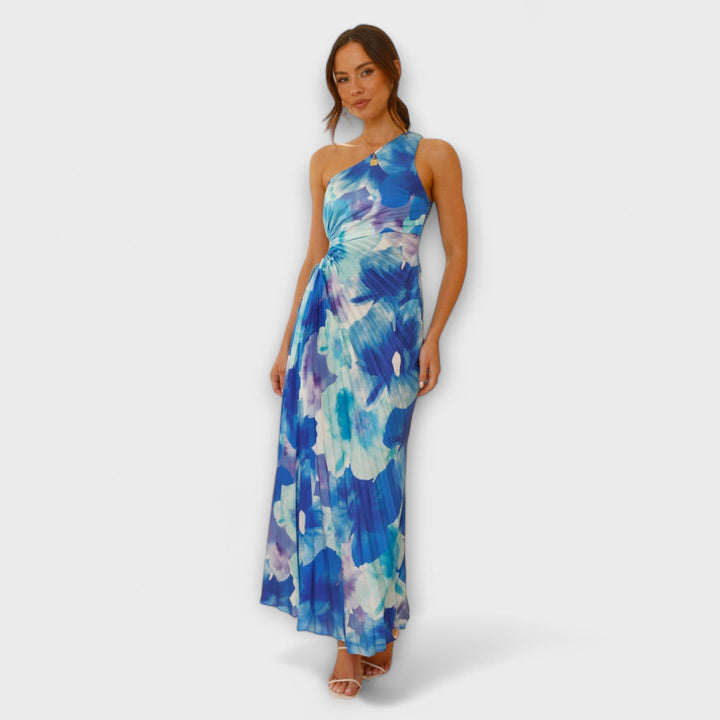 Sienna - Elegantne Maxi Obleke z Izrezom