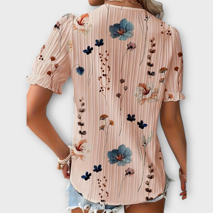 Emily - Modna bluza z V-izrezom