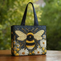 Ročno izdelana torba Abeille z Marjeticami in Zvezdami