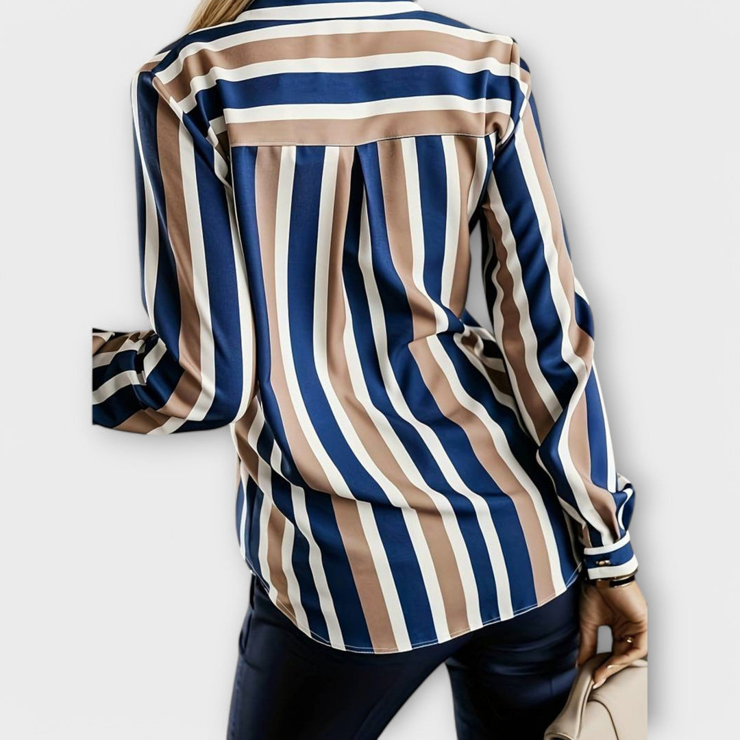 Emily - ležerna in udobna prugasta bluza