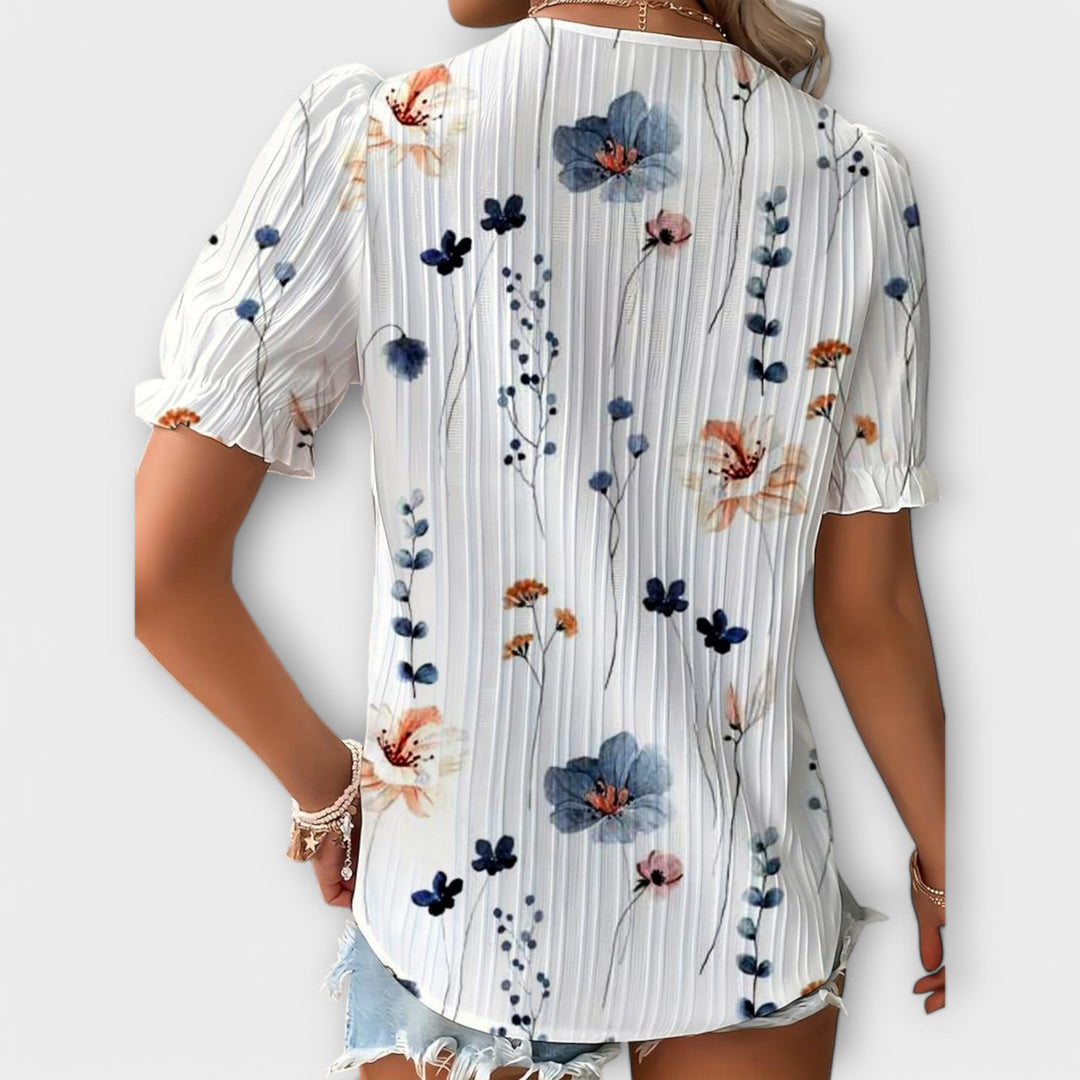 Emily - Modna bluza z V-izrezom