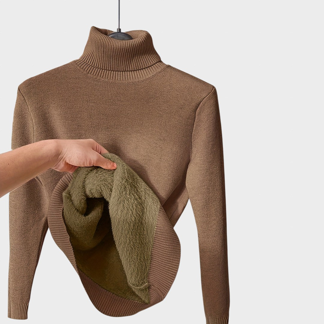 Kaja - Mehka Pulover s Turtleneck Ovratnikom