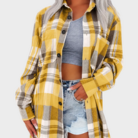 Nina – Karirasta Oversize Srajca