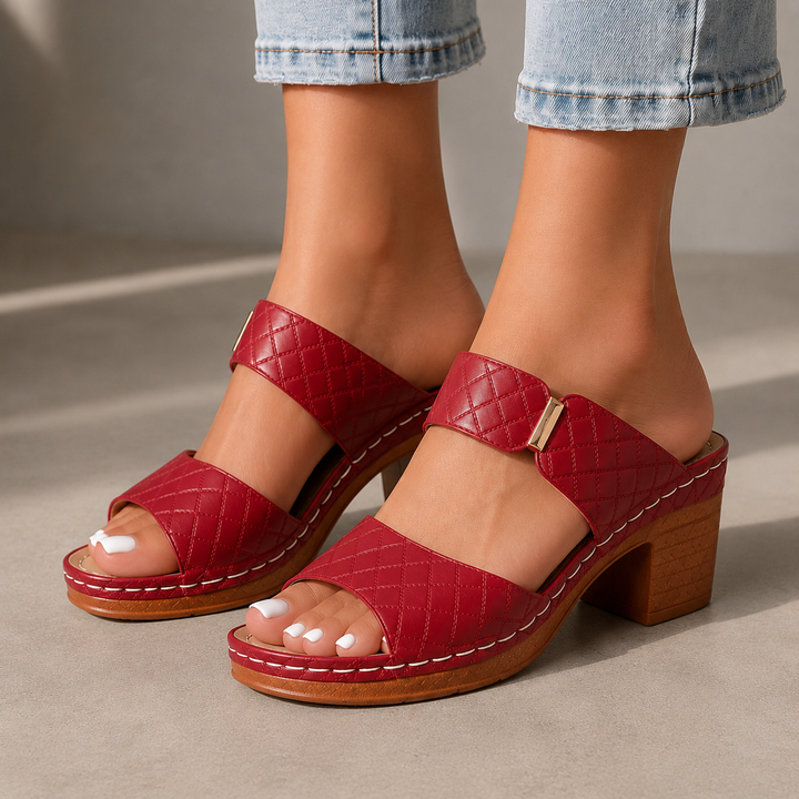 Nina – Elegantni Sandali z Blok Peto