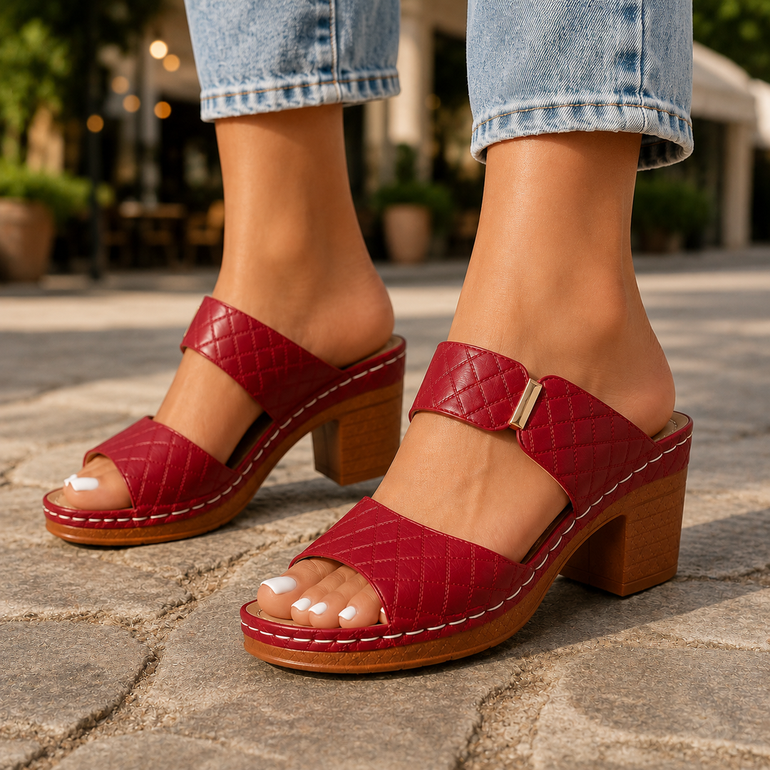 Nina – Elegantni Sandali z Blok Peto