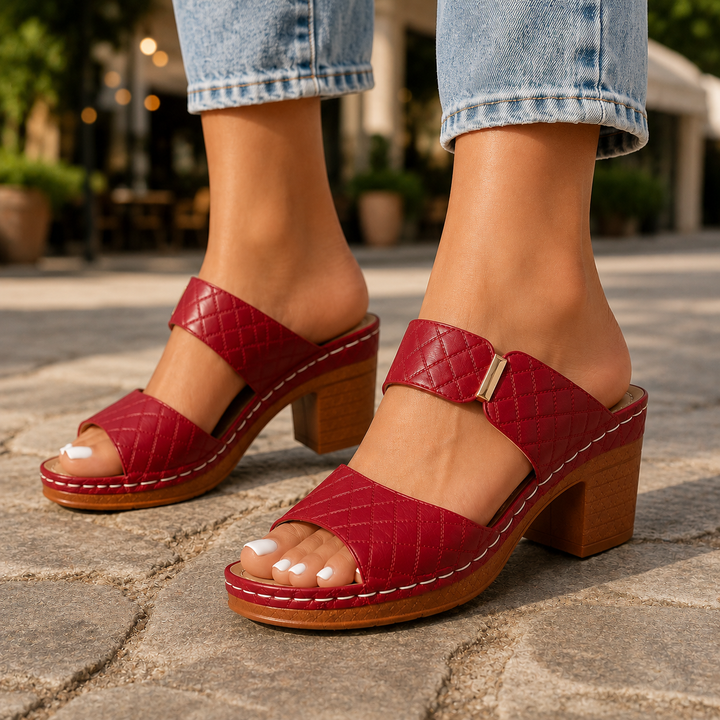 Nina – Elegantni Sandali z Blok Peto
