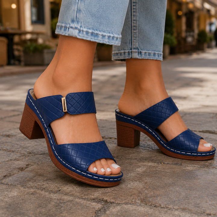 Nina – Elegantni Sandali z Blok Peto