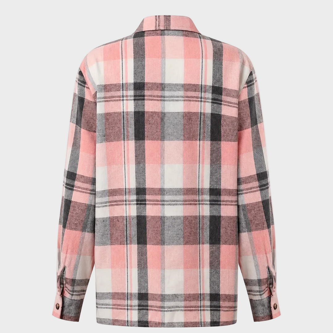 Nina – Karirasta Oversize Srajca