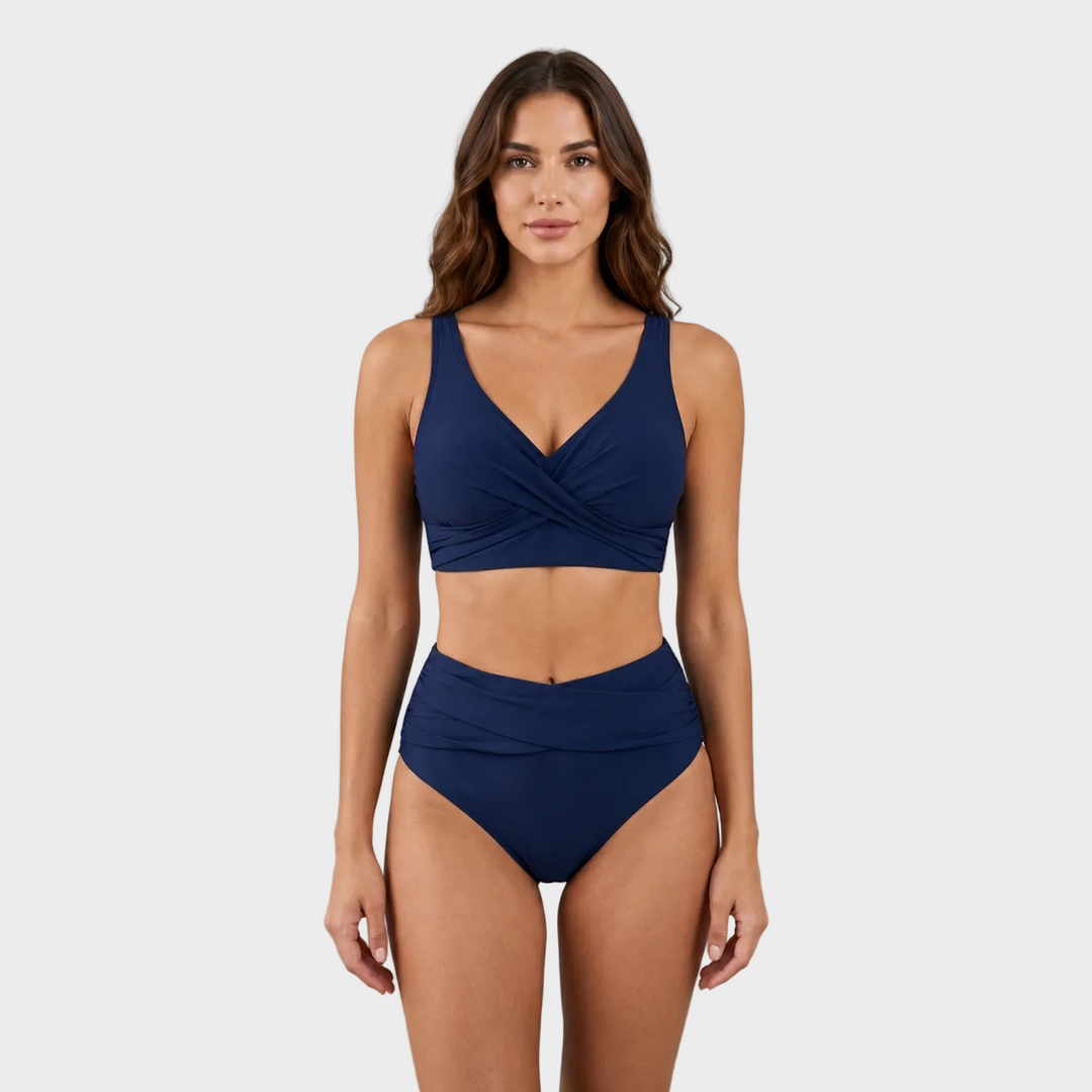 Eva – Eleganten Bikini z Visokim Pasom