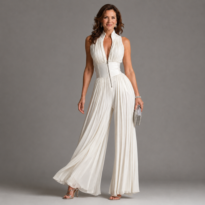 Valentina – Eleganten Plisiran Kombinezon