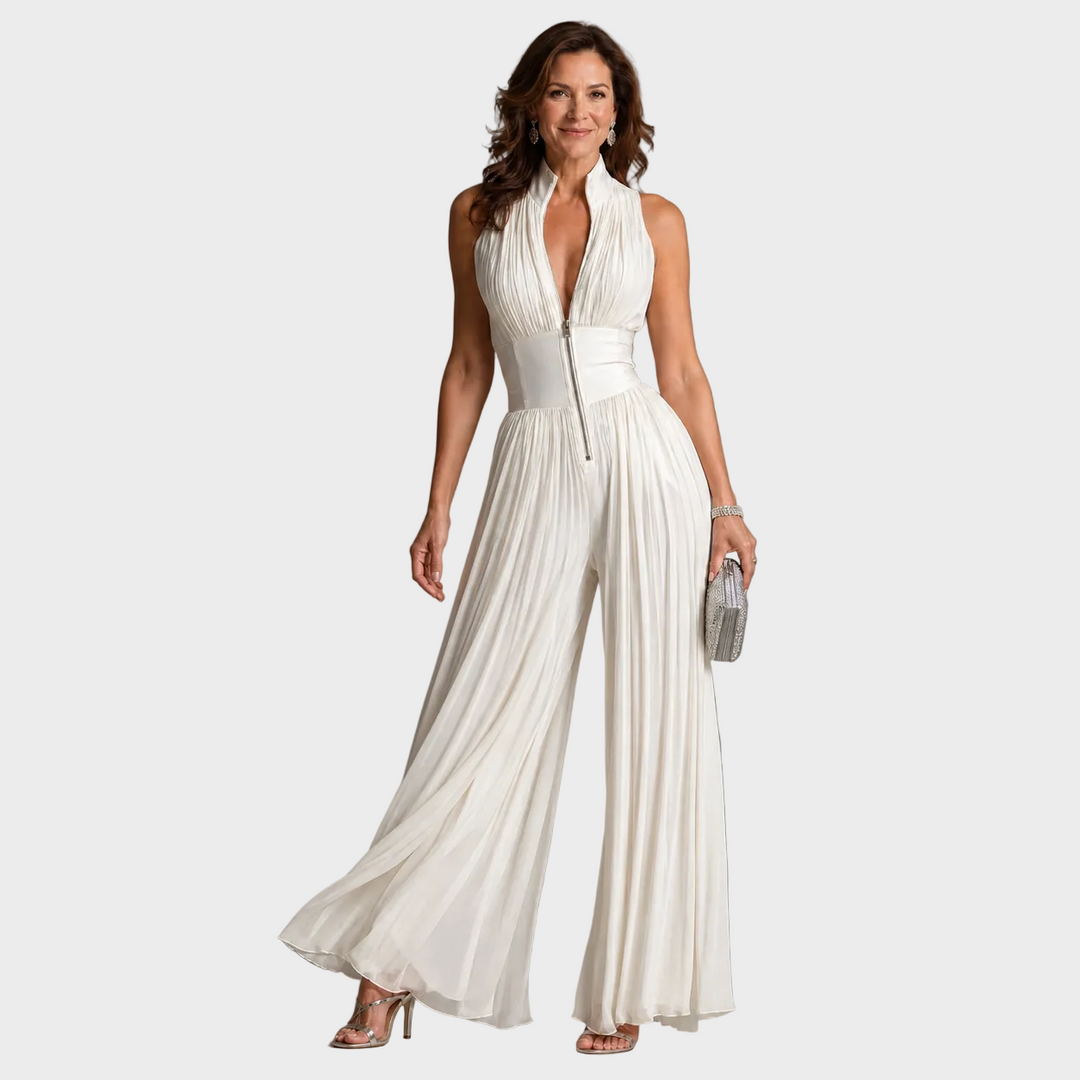 Valentina – Eleganten Plisiran Kombinezon