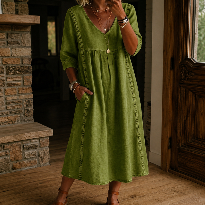 Sara – Lanena Obleka
