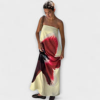 Šik off-shoulder brezramenske maxi obleke