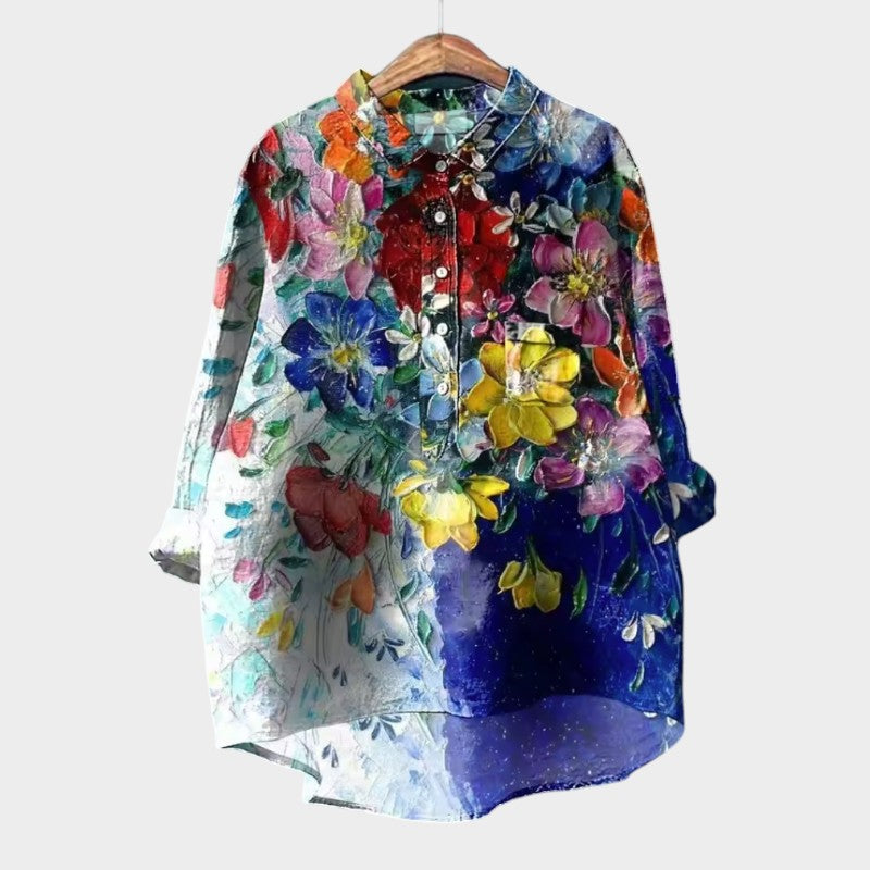 Lena | Premium bluza z cvetličnimi vezeninami