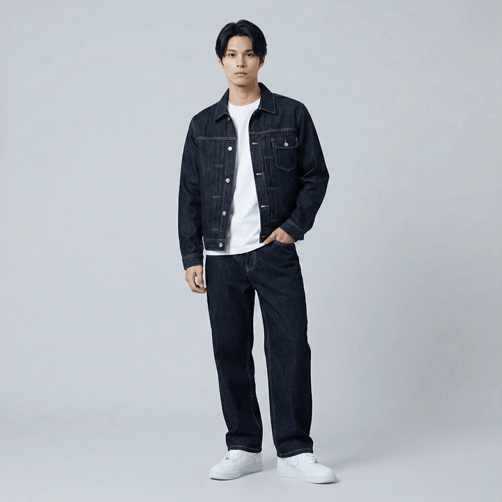 Shiro - Kompletna japonska denim jakna 14oz