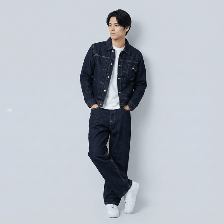 Shiro - Kompletna japonska denim jakna 14oz