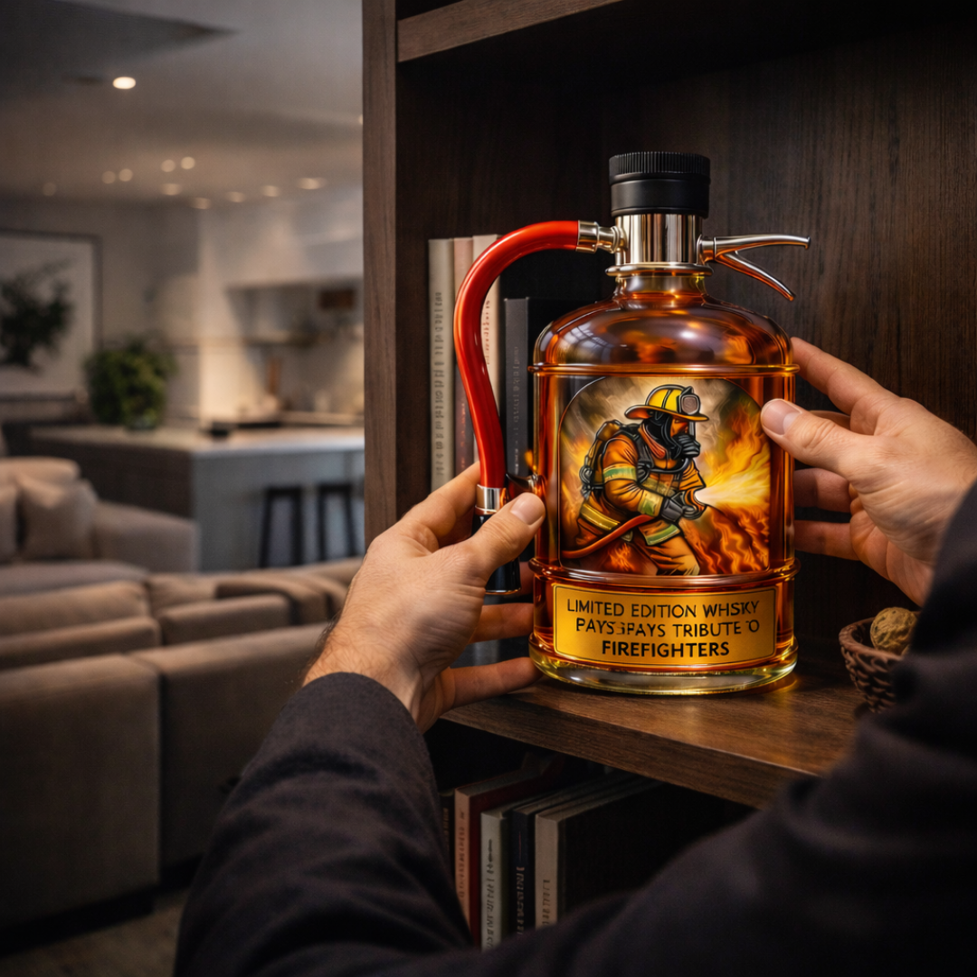 Whisky steklenica - Izdaja gasilca