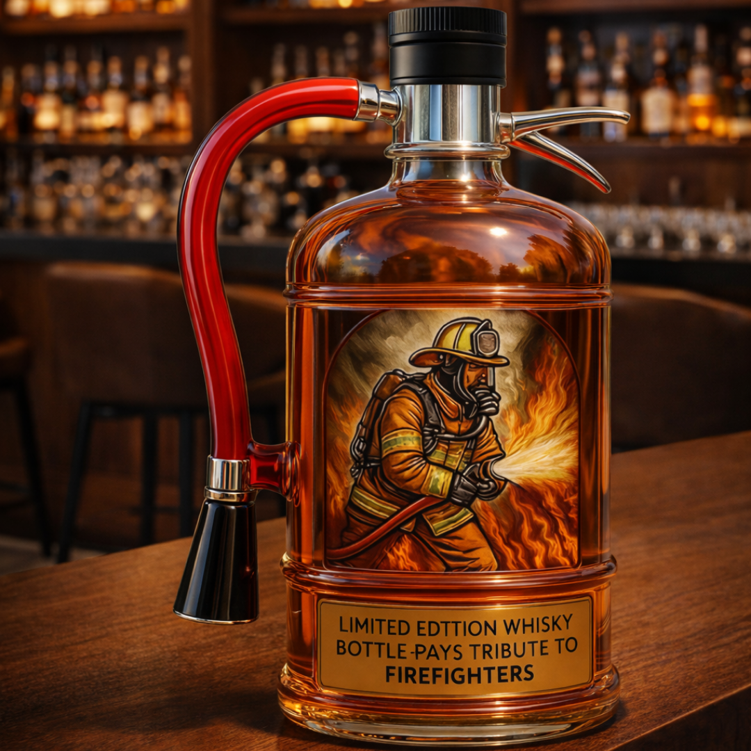 Whisky steklenica - Izdaja gasilca
