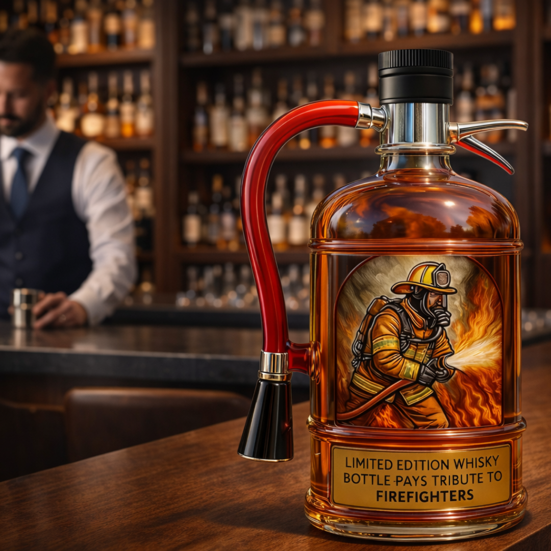Whisky steklenica - Izdaja gasilca