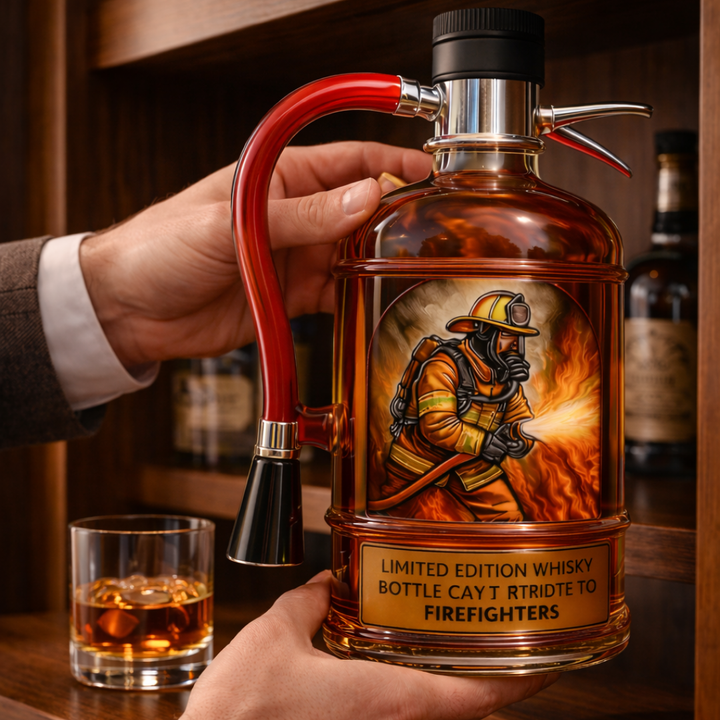 Whisky steklenica - Izdaja gasilca