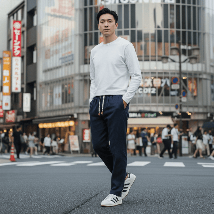 Tsuki - Japonske udobne lanene hlače