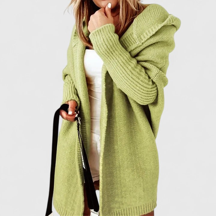 Daniela – Dolg cardigan s kapuco