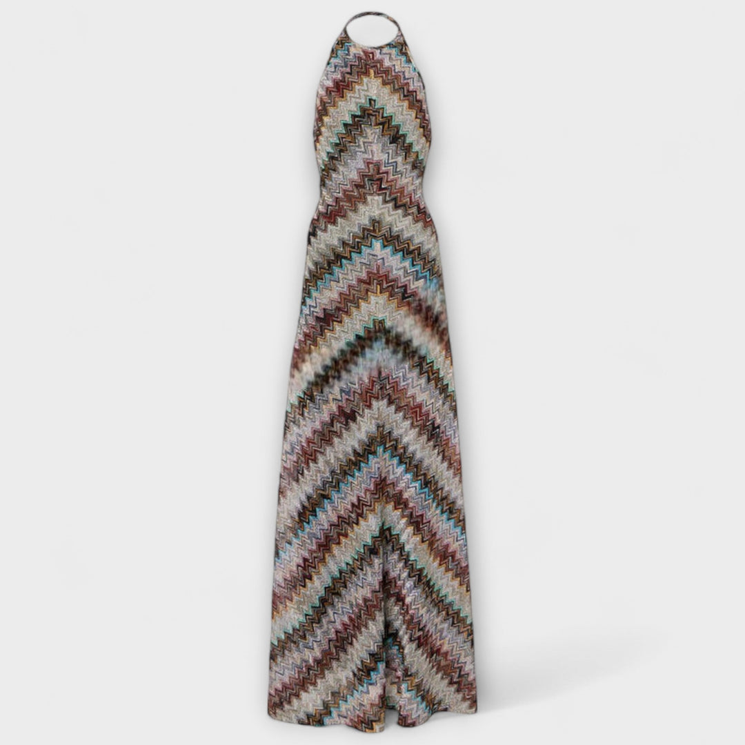 Reese - Jodie pletené obleke z barvnim herringbone vzorom