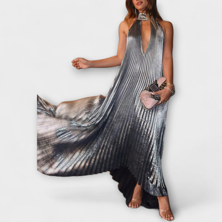Calliope - Metalne plisirane maxi obleke