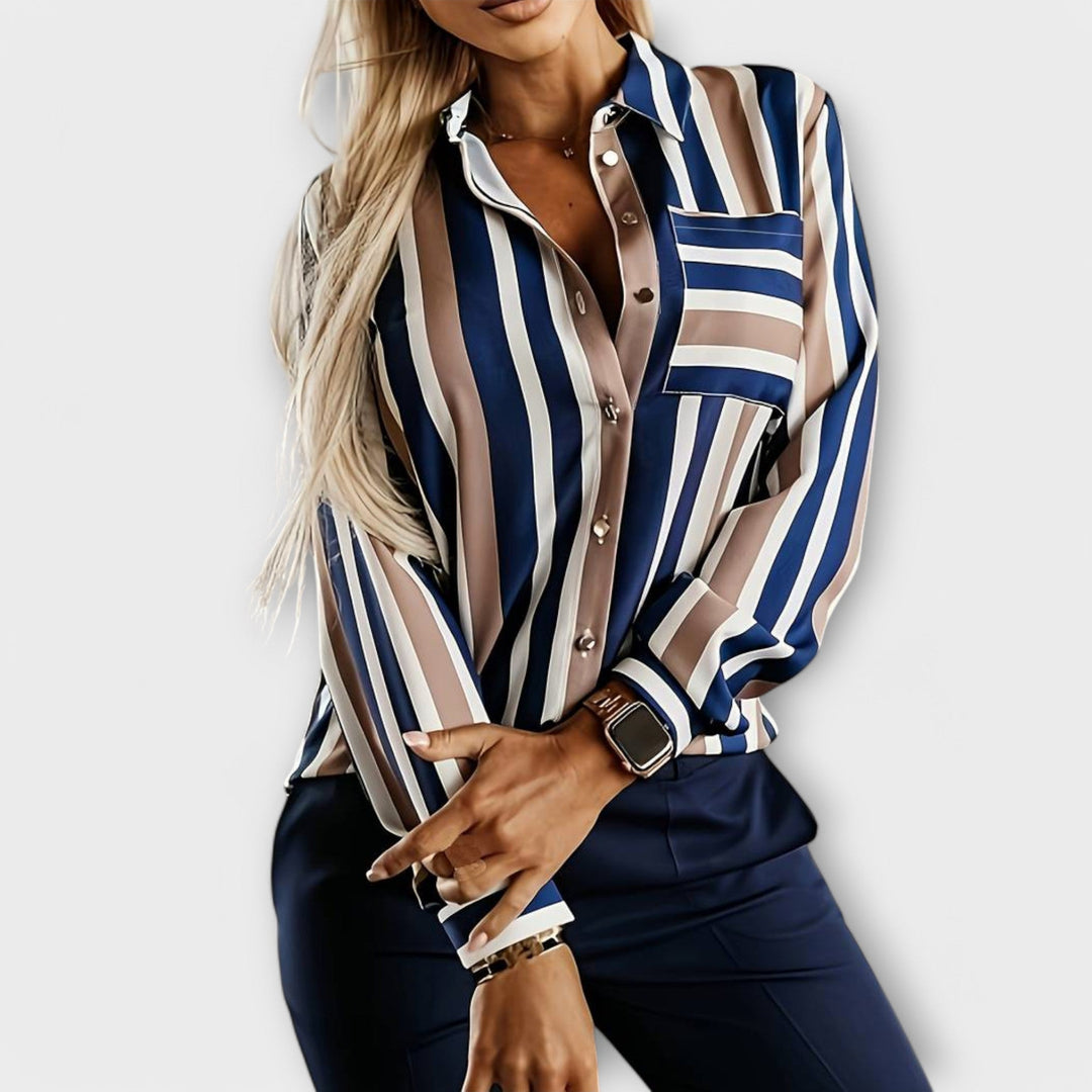 Emily - ležerna in udobna prugasta bluza