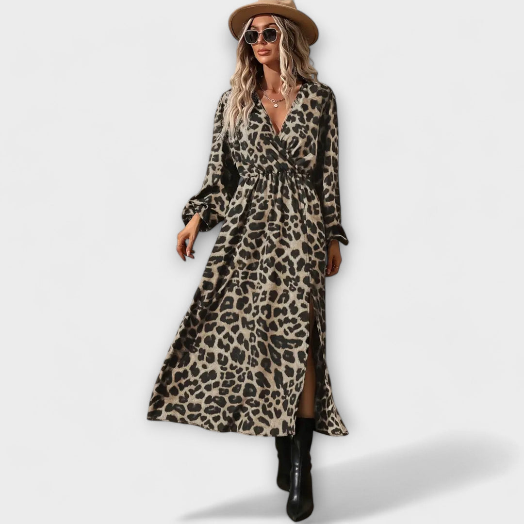 Natalie - Stilske obleke z leopardjim potiskom