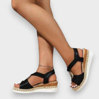 Nikolina - Platforme sandale z anatomskim trakom
