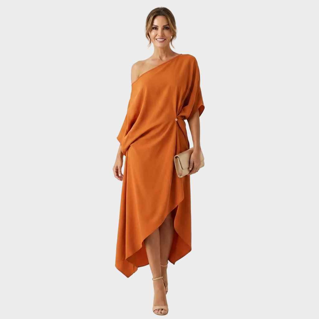 Lara – Elegantna Asimetrična Obleka