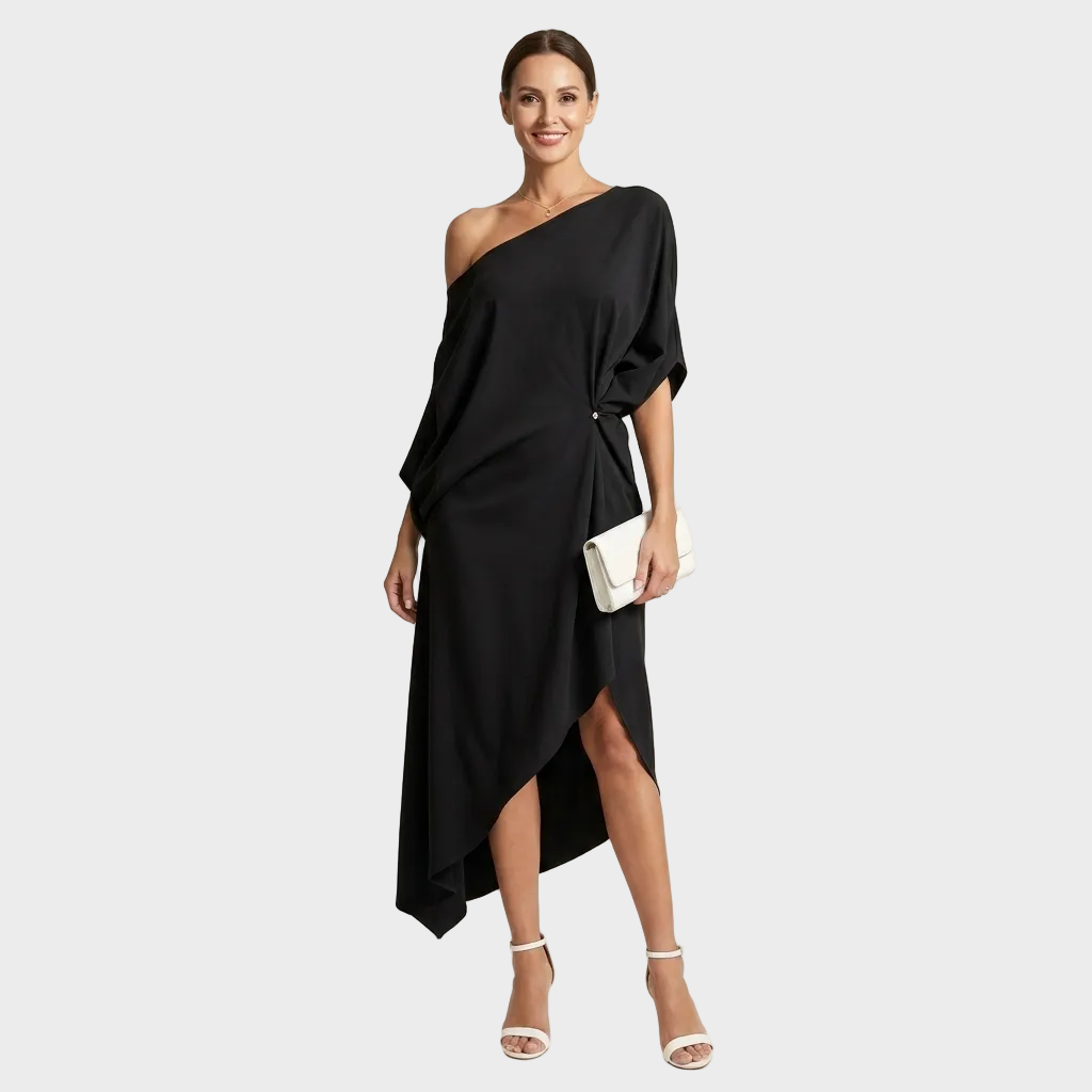 Lara – Elegantna Asimetrična Obleka